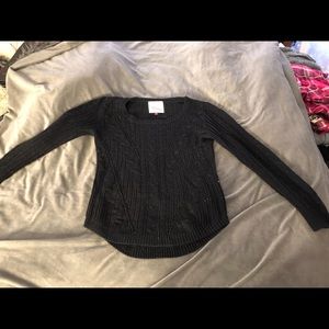 Black pull over sweater
